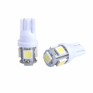 送料無料　T10 SMD ホワイト　5連バルブ　2個　 保障あり　G