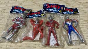 バンプレスト　ウルトラマン　ソフビフィギュア　全４種コンプ　未開封