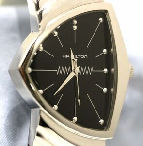 定価9.8万円超 良品 ハミルトン H244112 クオーツ ベンチュラ クオーツ 時計 メンズ