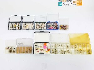 フライ 毛鉤 毛針 毛ばり 完成品フライ 計250点以上 ケース付属