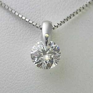 ダイヤモンド ネックレス プラチナ 一粒 2.0ct 鑑定書付 2.078ct Eカラー SI2クラス VGカット CGL