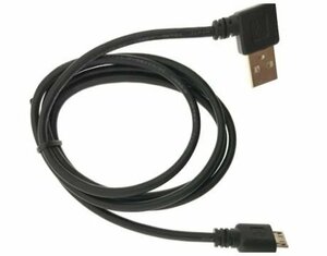 送料無料 microUSBケーブル 1m 右向きL型 USBARL-MC/CA100