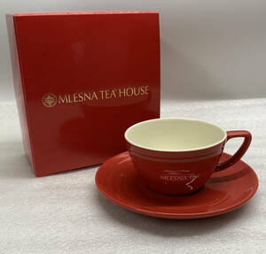 ◇ MLESNA TEA HOUSE カップ&ソーサー 【保管品】 食器 ムレスナティー ハウス / 未使用(S240411_7)