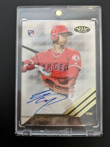 2018 Topps Tier One 大谷翔平 直筆サインカード Auto RC【45枚限定】