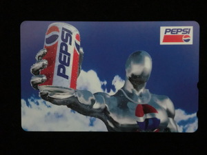 ◎テレホンカード　PEPSI　MAN「ペプシマンテレホンカード（青）」50度数☆d18