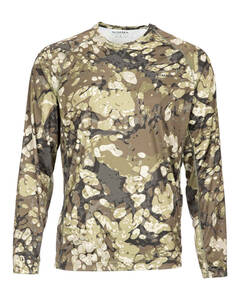 SIMMS シムス　SolarFlex LS Crewneck Print Riparian Camo US:L JP:XL ソーラーフレックス　クルーネック　プリント　シャツ