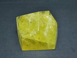 誠安◆天然石最高級品黄水晶(シトリン)原石[T386-7086]
