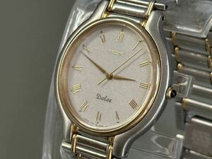 1円〜◆SEIKO セイコー Dolce ドルチェ 7741-6050 ラウンド クォーツ メンズ腕時計 稼働品