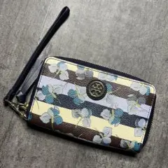 【人気】Tory Burch 財布 フラワー 総柄 ミニ コインケース カード