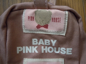 希少 ベビーピンクハウス シューズバッグ 美品◆BABY PINK HOUSE ケース くま うさぎ リス 犬 テリア シュナウザー ワッペン 良品