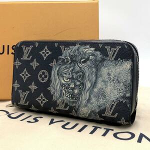 ［美品］2017SS LOUIS VUITTON ルイヴィトン　チャップマンブラザーズ　モノグラムサバンナ ジッピー XL M66624 ラウンドファスナー長財布