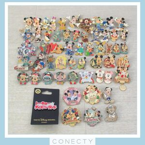 ディズニー ピンバッジ まとめ売り★55点セット/スティッチ/チップとデール/ドナルド/ダッフィー/クリスマス/【M2【SK