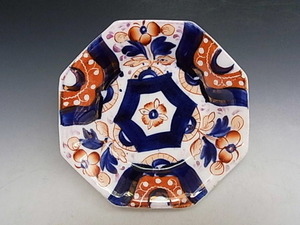英国古窯 ジャポニズム色絵 小皿 ＃3 ◆ 英国アンティーク