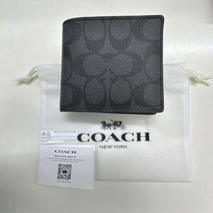 【TS0506】COACH コーチ シグネチャー 二つ折り 財布 75006 メンズ レディース ファッション小物 服飾小物 コレクション
