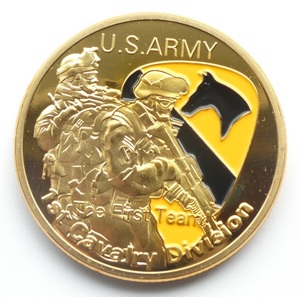 【説明文必読】アメリカ合衆国 陸軍 第1騎兵師団 U.S.Army 1st Cavalry Division コイン メダル