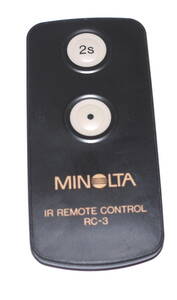 MINOLTA　リモコン　RC-3　動作品　ボタン電池新品に交換済