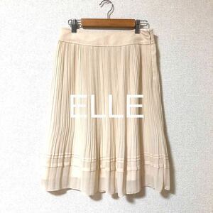 ELLE エル　プリーツ　スカート　ピンク　40サイズ　L