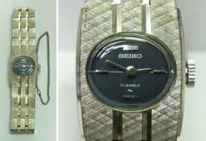 古いセイコー　変わったデザインのSEIKO時計　レターパックプラス可 0812L14r※