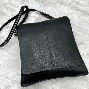 【近年モデル/美品】dunhill ダンヒル サコッシュ ショルダーバッグ ポシェット メッセンジャー メンズ ビジネス レザー 斜め掛け A4収納