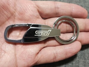 訳あり STI メッキ キーホルダー■フォレスター レグォーグ XV インプレッサスポーツ/G4 レガシィアウトバック BRZ WRX S4