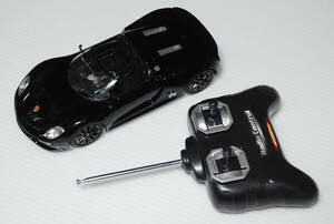 1/24スケールPORSCHE 918 Spyder ポルシェスパイダー R/C/ランプ点灯可能・黒・ブラック/ポルシェRCモデルカー/展示処分品