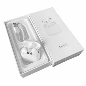 送料無料 新品 AirPods Pro型 [Pro4] ワイヤレスイヤホン 2024最新型 充電ケース付 高品質 TWS Bluetooth5.0 Hi-Fi iPhone 15 12 13 14 pro