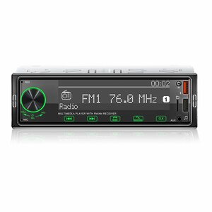 MAXWIN 1DIN メディアプレーヤー スマホ接続 Bluetooth装備 USB/SDスロット MP3 4スピーカー接続可 12V FM/AMラジオチューナー 1DIN009