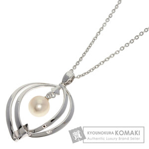 MIKIMOTO ミキモト パール 真珠 ネックレス シルバー レディース 中古