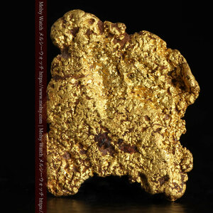 1.72gの薄めで平らな自然金・ゴールドナゲット《商品番号G0397》