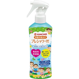 KINCHO プレシャワー お肌の虫除けスプレー DF(ディートフリー) 無香料 200ml イカリジン × 40点