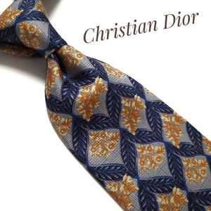 美品 Christian Dior クリスチャン ディオール ネクタイ ハイブランド 青系黒など 2273