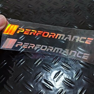 BMW【M PERFORMANCE 】メッキ調 ホログラムステッカー レインボー 2P■ MSport MPower E36 E39 E46 E60 E90 F10 F20 F30 x1x2x3x4x5x6x7x8