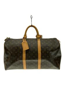 LOUIS VUITTON◆LOUIS VUITTON ルイヴィトン キーポル55_モノグラム・キャンバス_BRW/PVC/