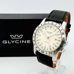 【世界限定1000本】GLYCINE グリシン エアマン No.1 白◆GL0165 24時間表示 40mm 自動巻◆復刻 パイロット/ベトナム戦争/メンズ 腕時計