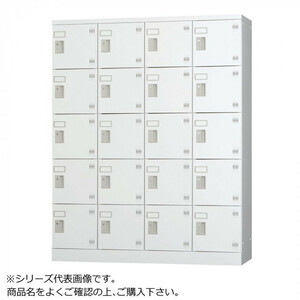 豊國工業 多人数用ロッカーハイタイプ(4列5段)内筒交換錠窓付き GLK-N20W CN-85色(ホワイトグレー)