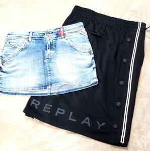 リプレイ　REPLAY　スカート　２枚まとめ売り（F01098）