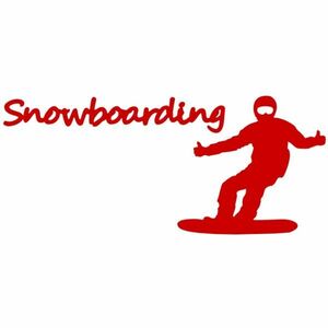 ★千円以上送料0★10×4.3cm【Snowboarding-C】スノーボード、スノボー、ビッグエアーオリジナルステッカー1(2)