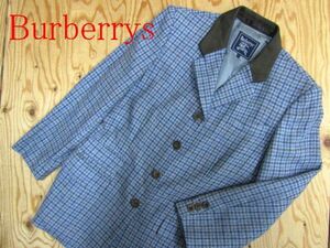 ★バーバリー Burberry★レディース 襟人工皮革 ツイードジャケット★R60407052A