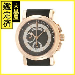 Breguet ブレゲ　メンズ オートマチック　マリーンII クロノグラフ 5827BR/Z2/5ZU　グレー文字盤 K18PG/ラバー【472】HK