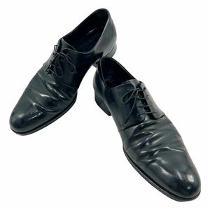 LOUIS VUITTON ヴィトン ビジネスシューズ ドレスシューズ レザー 革靴 MT0126 ブラック 黒 ダミエ サイズ8 26.5cm 27cm