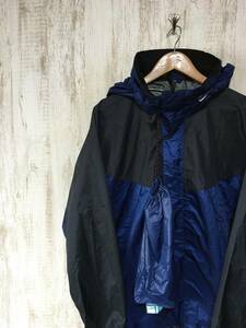 381☆【GORE-TEX マウンテンパーカー】Mont-bell モンベル ゴアテックス 紺 L