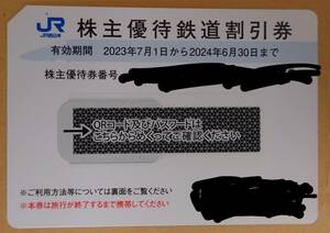 ▲ JR西日本株主優待券×1枚　有効期限2024年6月30日まで