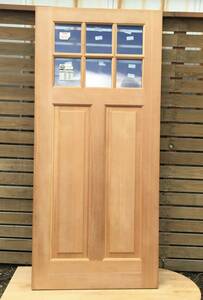 アメリカ製 シンプソン アルゴンガス Low-E ペアガラス 無塗装 木製 玄関ドア ベイツガ 米松 SIMPSON DIY リフォーム レトロ 店舗