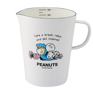 ☆ ブレイクタイム ☆ PEANUTS ホーロー メジャーカップL ホーロー 計量カップ スヌーピー ホーローメジャーカップ L 930ml 計量 カップ