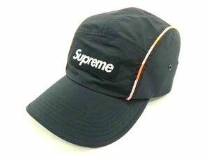 1円 ■美品■ Supreme シュプリーム ポリエステル90％×ナイロン10％ ベースボールキャップ 帽子 レディース メンズ ネイビー系 FC1569