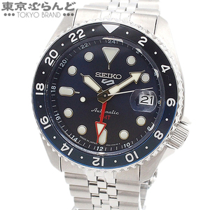 101724977 1円 セイコー SEIKO 5スポーツ GMT SKX Sports Style SBSC003 4R34-00A0 ブルー SS 腕時計 メンズ 自動巻