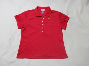 R-60★YONEX(ヨネックス)♪赤色/半袖ポロシャツ(XO)★