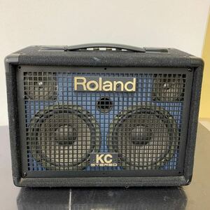 OL009.型番：KC-110 .0419.Roland .ステレオ キーボードアンプ .部品取り.ジャンク