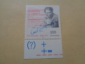 ドイツ切手　1996年　カール・ザックマイヤー生誕 100 周年（1896-1977）　100