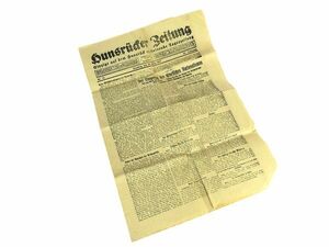 第二次大戦前　ドイツ　フンスリュック新聞　1927年　